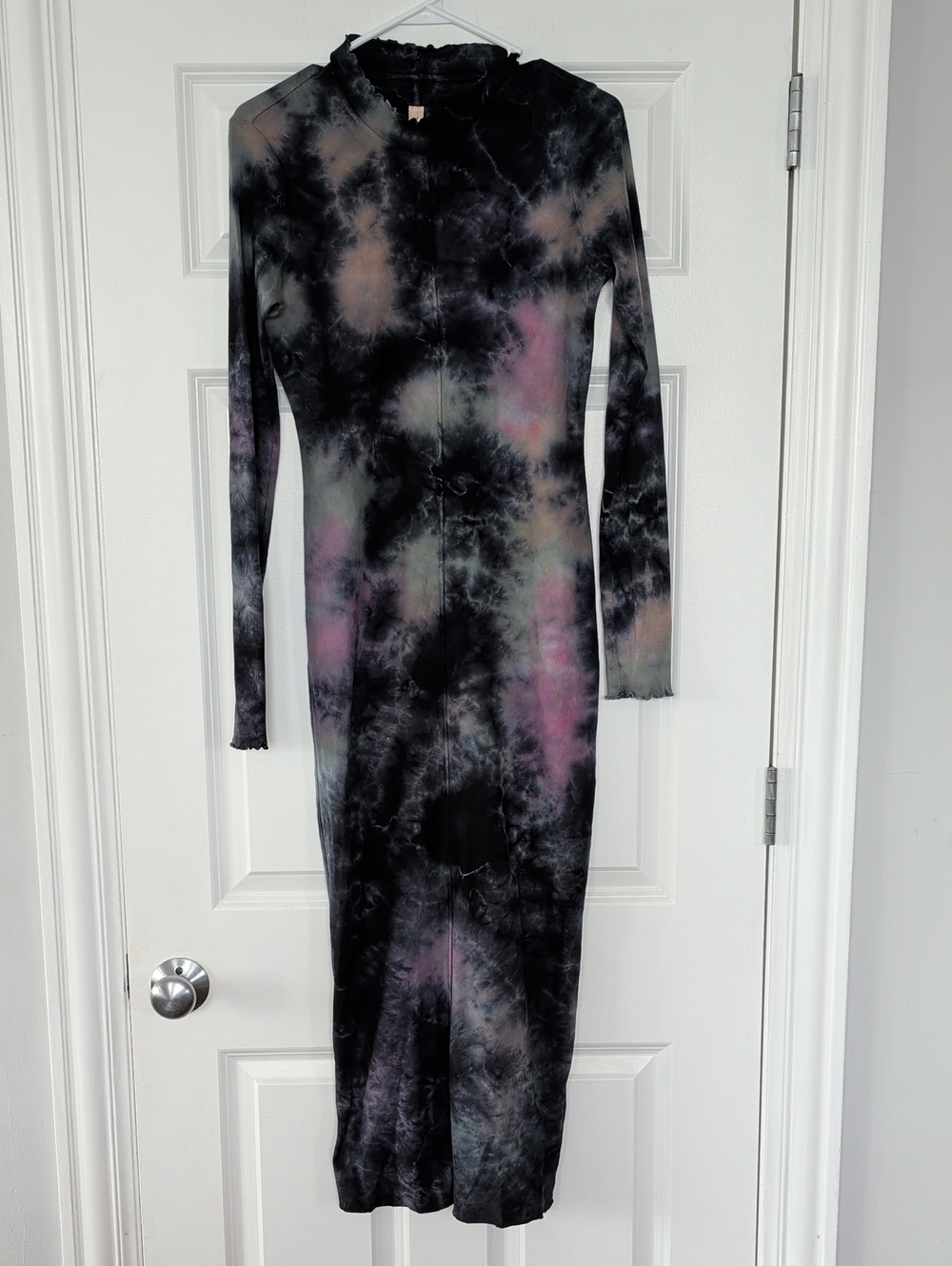 Raquel Allegra HandmadTie-Dye Long Sleeve Midi Dress - A Rare Find!